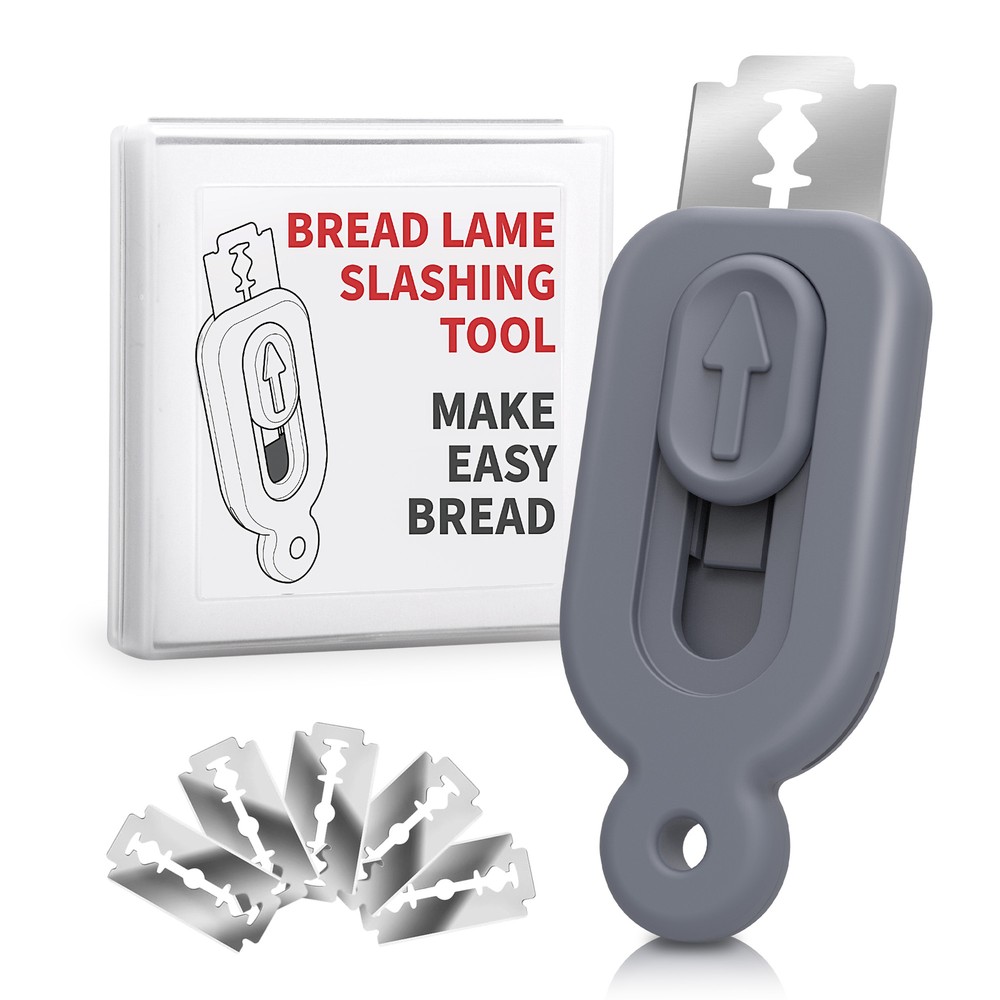 Bread Lame Dough Scoring Tool - Push-Pull Handle for Perfect Bread Scor 2pcs