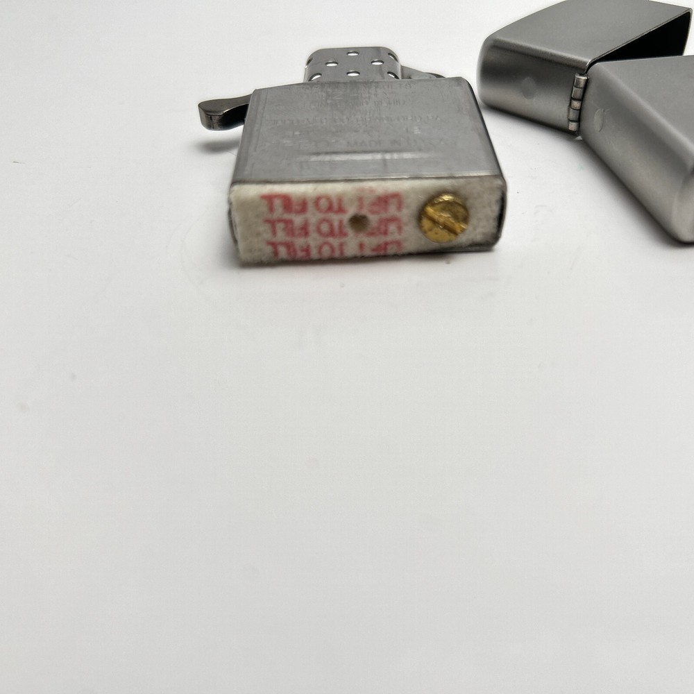 2012 Zippo Satin Brushed Chrome Lighter - Used