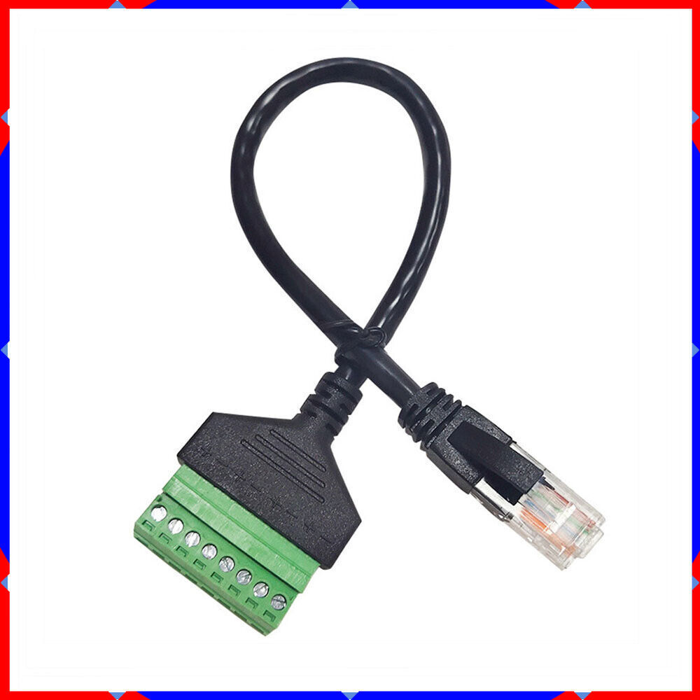 Terminal Network cable RJ45 no-solder with screw hole Conversion 8core extension