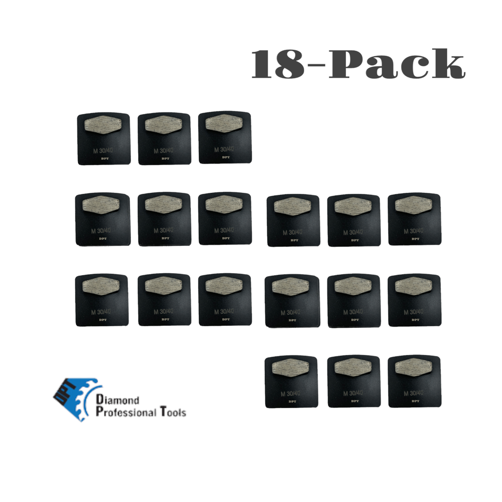 18 Pack for Husqvarna Grinders Diamond Grinding Discs Medium Concrete 30 Grit