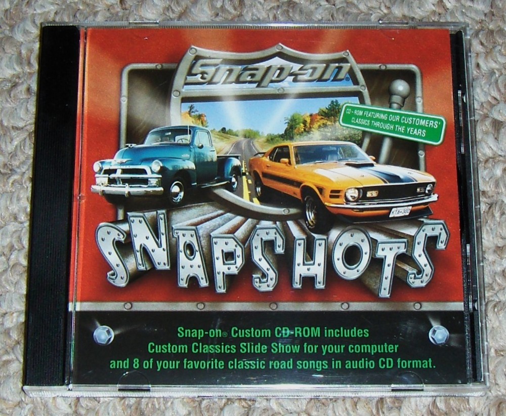 SNAP-ON SNAPSHOTS Compilation Custom Classics Slide Show & Road Songs CD-ROM CD