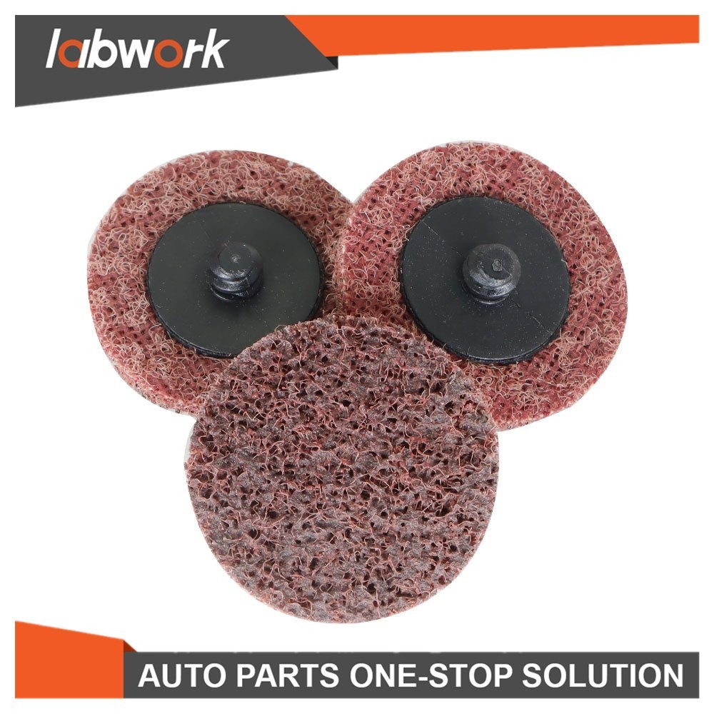 Labwork Medium Surface Conditioning Disc Roll Lock Grinder Sanding Pads 50Pcs 2"