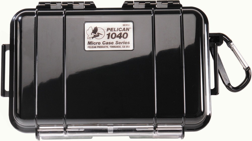 New Pelican ™ 1040 Solid Black Micro Case with Free engraved nameplate