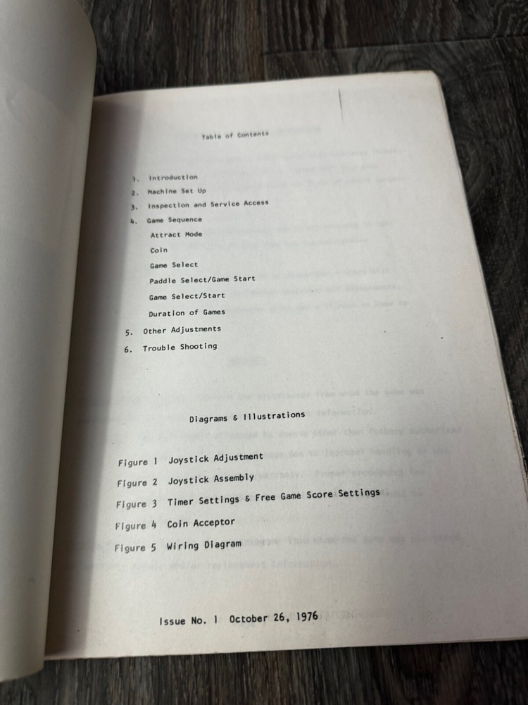 Meadows 4 in 1 Video Arcade Game Instruction Manual Model M-4