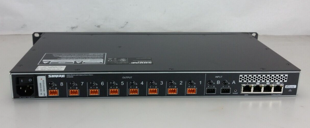 SHURE MXWANI8 8-Channel Audio Network Interface