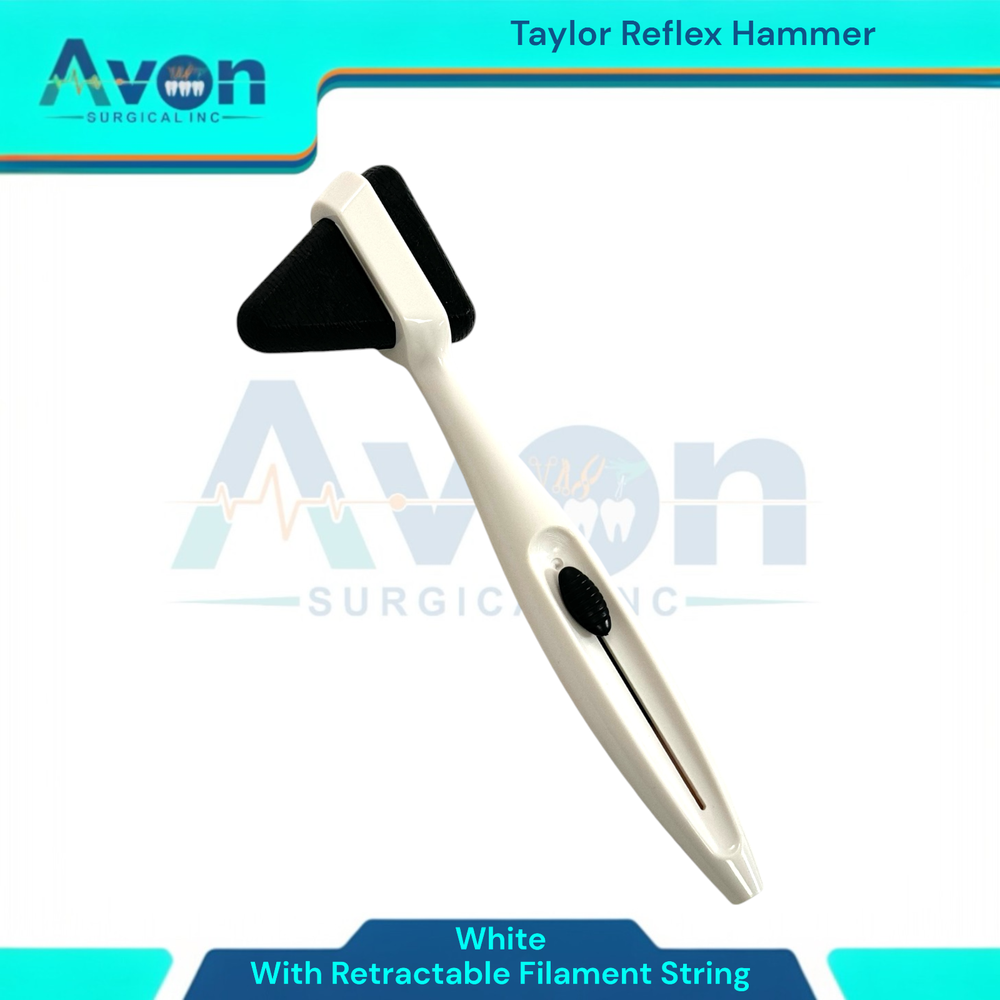 Taylor Hammer with Retractable Filament String- Plastic - Neuro Reflex Hammer