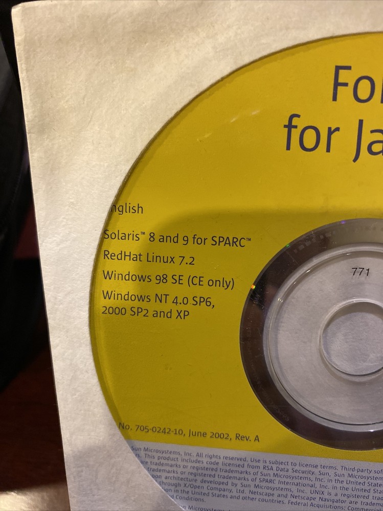 Brand New Forte for Java 4 CD. Solaris, Linux, Windows, etc Much More