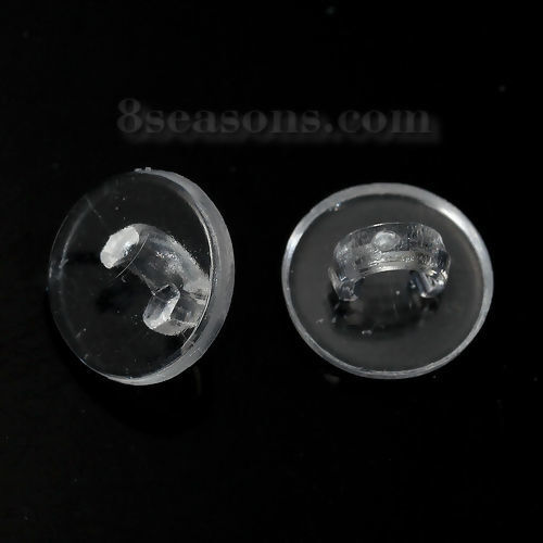 Clear Shank Back 10mm - Turn flat backed buttons into shank buttons - Small Tra