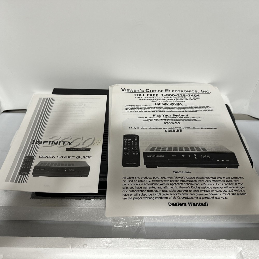 EverQuest Stargate Infinity 3000A Cable Converter With Remote