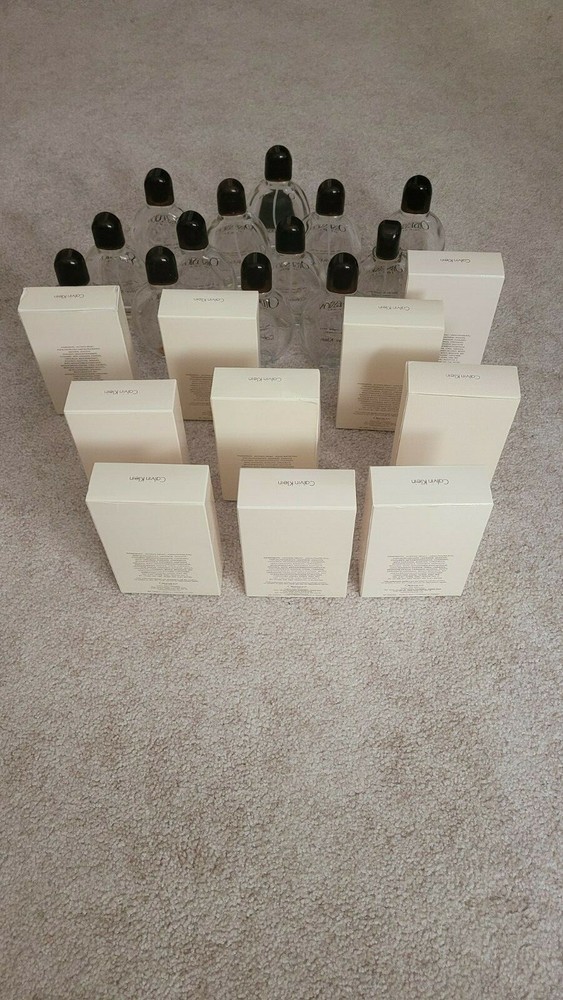 MEN'S CALVIN KLEIN OBSESSION EMPTY BOTTLES AND BOXES