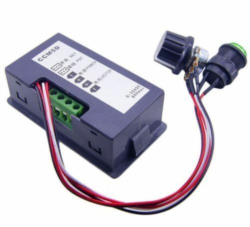 DC 6-30V 12V 24V 8A PWM Motor Speed Controller With Digital Display & Switch