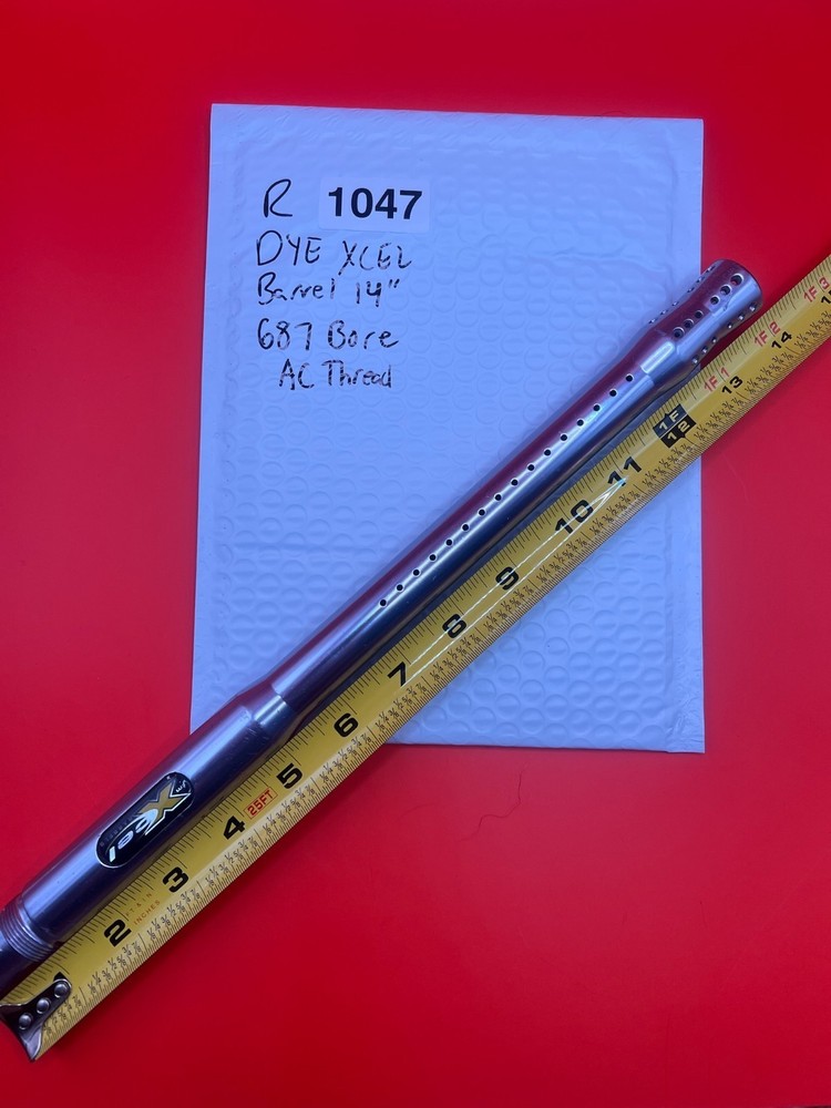 Dye XCEL Paintball Barrel 14'' 687 Bore AC Thread