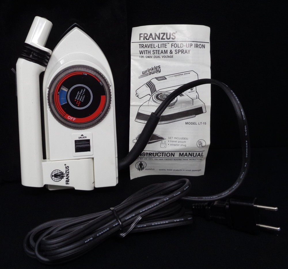 FRANZUS Travel-Lite Fold-Up Iron (NEW)