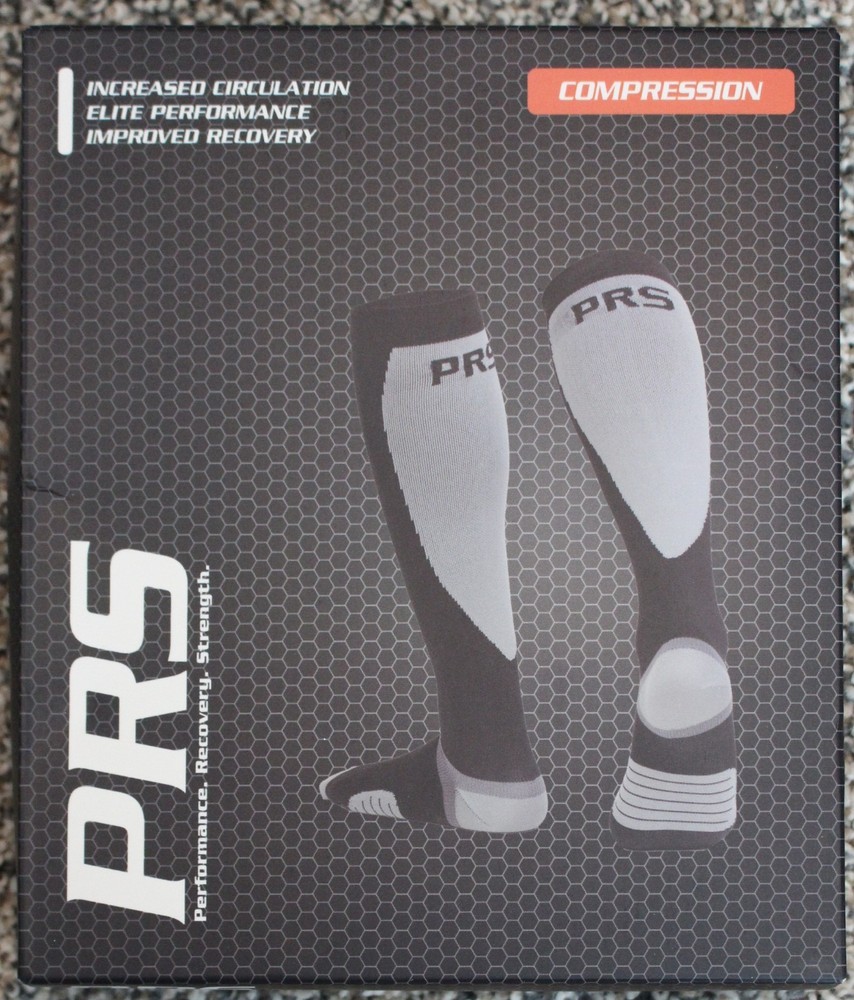 PRS small medium black grey Running compression socks Performance Recovery