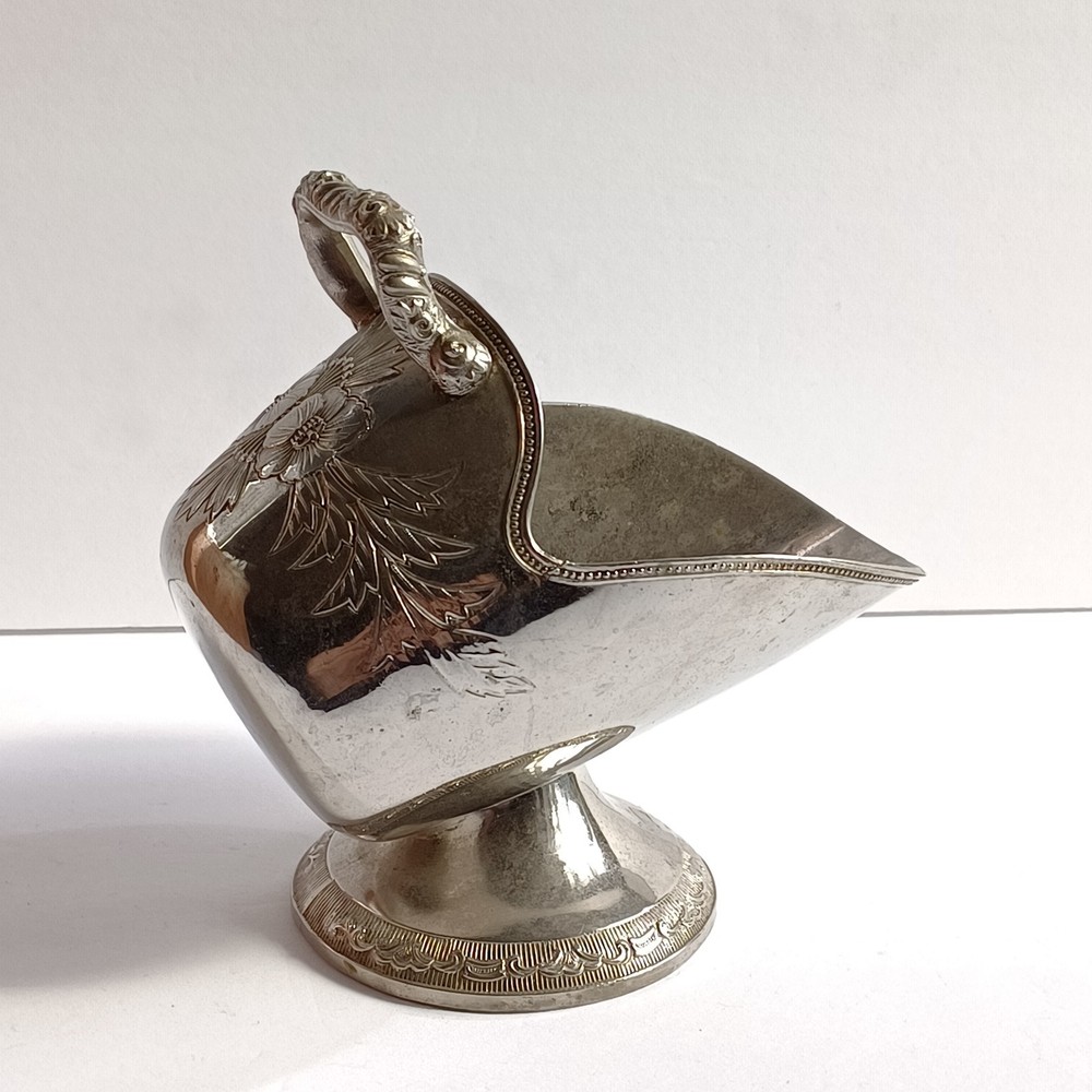 Antique Silverplated Sugar Scuttle No Scoop