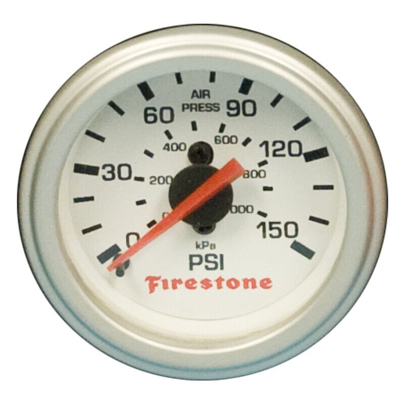 Firestone Replacement Single Pressure Gauge - White Face- 9181