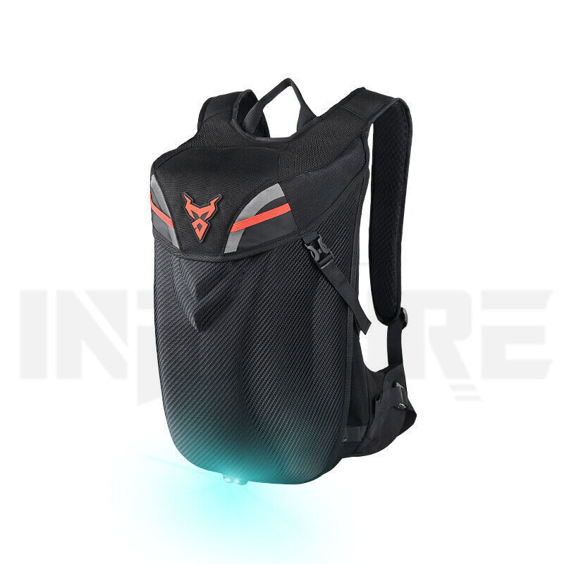 Flash Light Motorcycle Backpack Waterproof Helmet Luggage Backpack Accessories