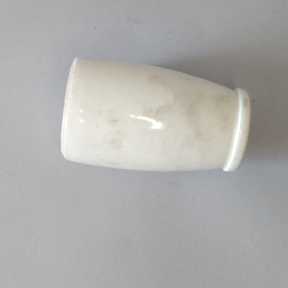 Victorian Ironstone Small Pot Bottle, Glazed H 8.5 Cm
