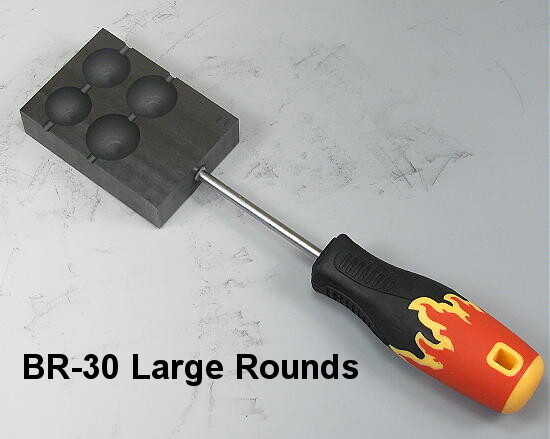 ROUND Graphite Molds, 6 Versions, CGBeadroller, Premier Graphite Glass Tool