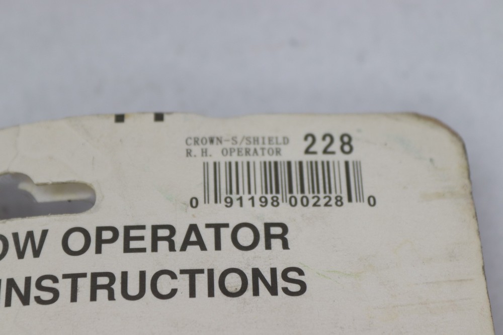 Barton Kramer Window Operator Right Hand Silver 4-5/8" 228