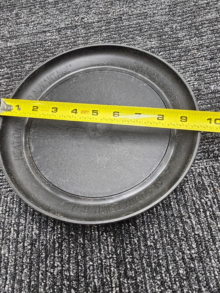 Aladdin Temp-Rite Induction Base Plate Heat On Demand Replacement Black 9.5"