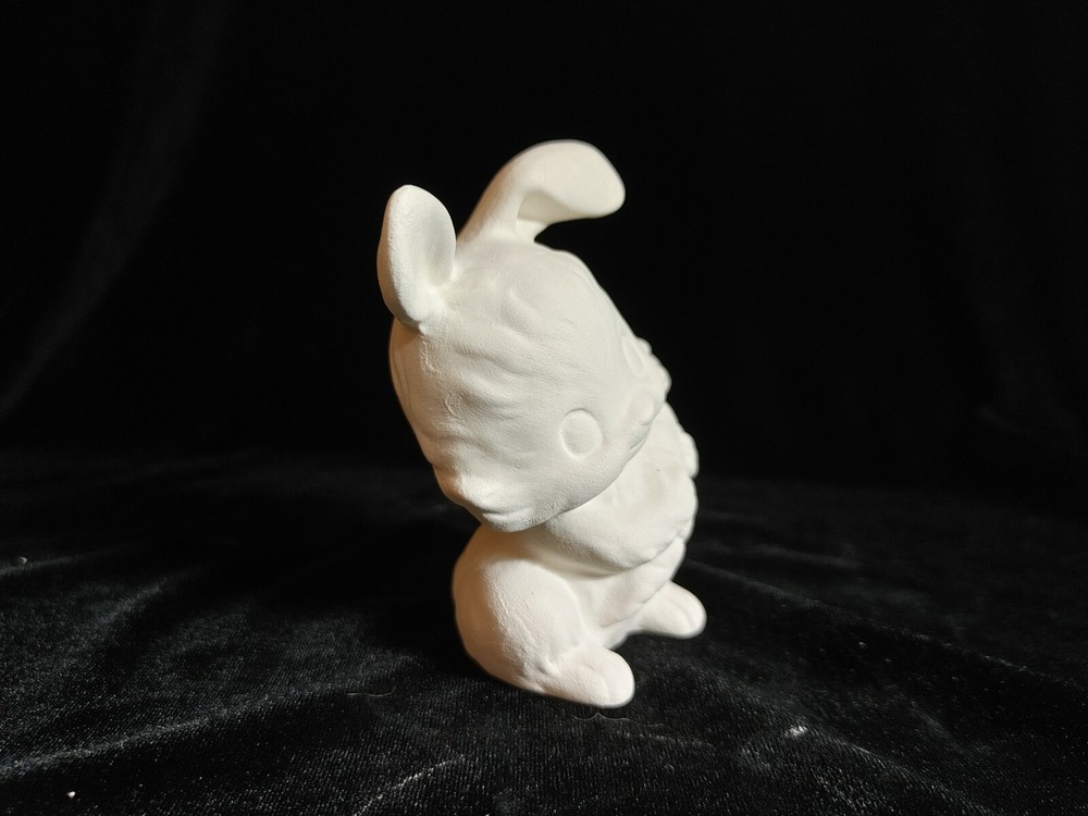 Rabbit with Carrot - Ceramic Bisque Ready to Paint