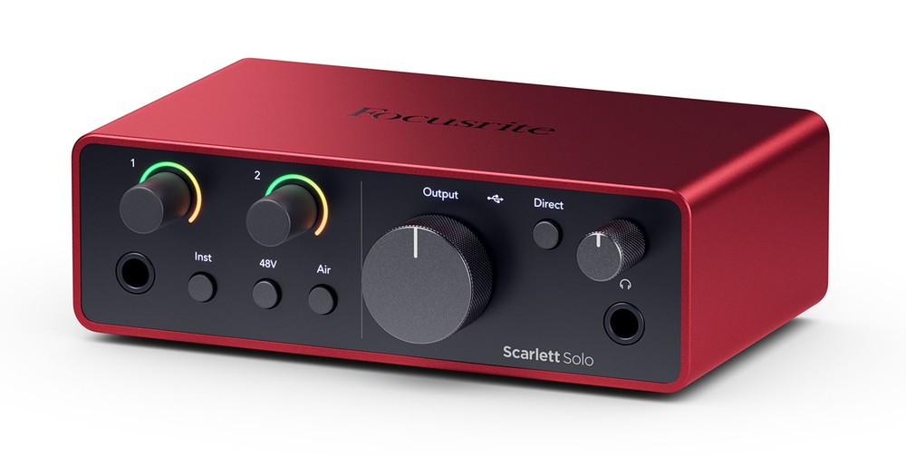 Focusrite Scarlett Solo 4th Gen Studio Recording USB Audio Interface+Software