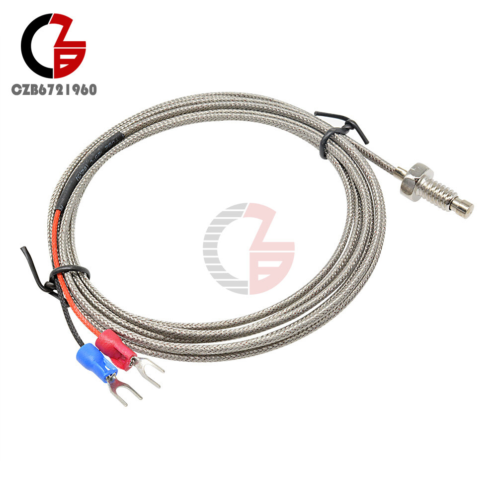 6.6ft K Type Thermocouple Control Temperature Controller 0-800C Sensor Probe 2M