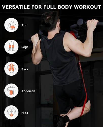 Pull Up Assistance Bands, Resistance Bands Set of 5 for Working Out, Pull Up