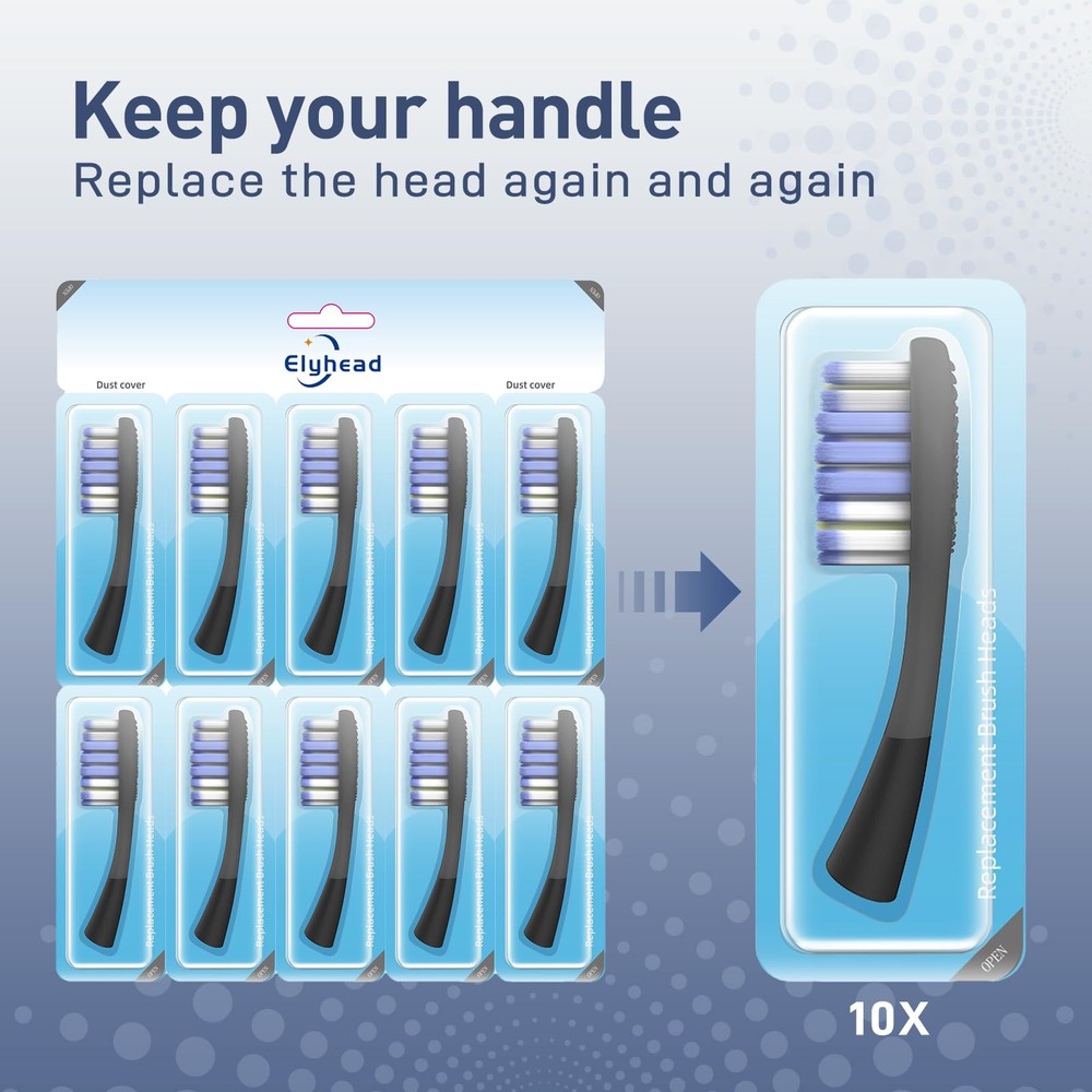 Replacement Toothbrush Heads Compatible with Colgate 360 Floss Tip - Soft Bru...