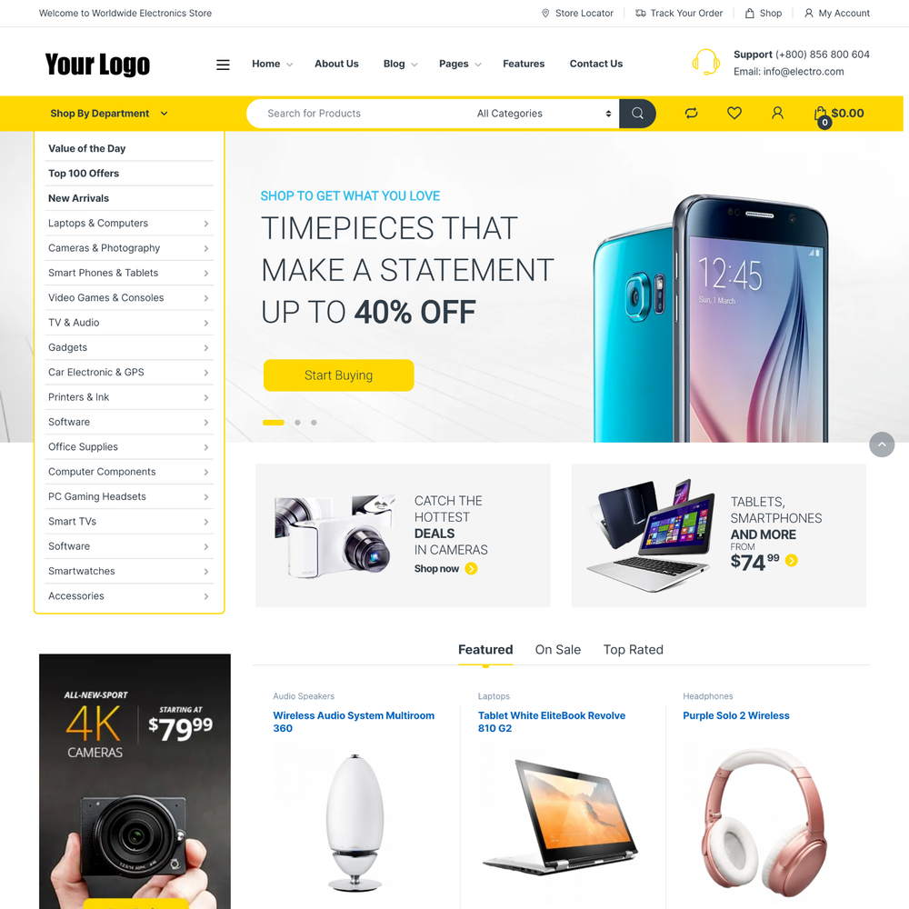 Mobile Store Website Design with Free 5GB VPS Web Hosting