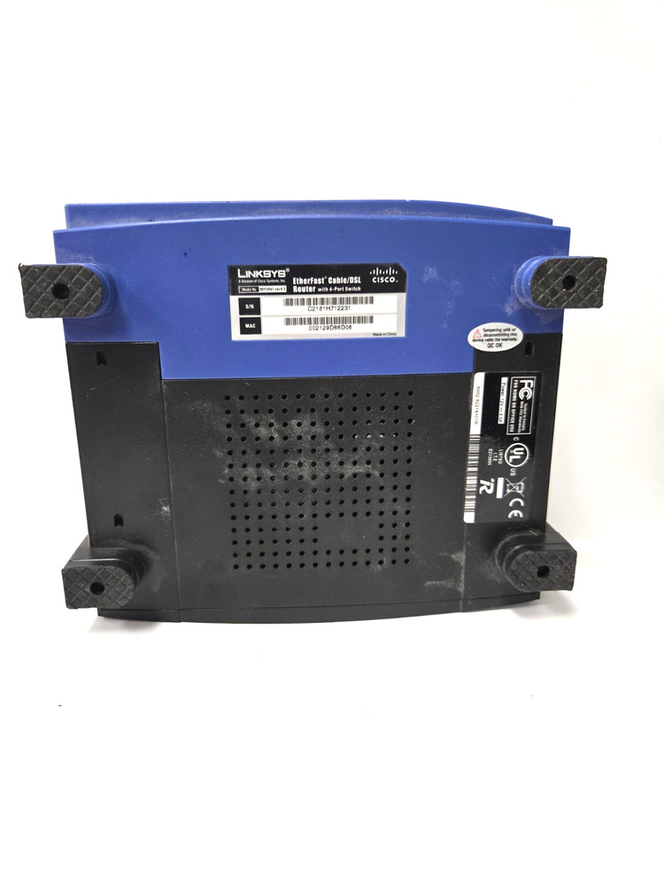 LINKSYS ETHERFAST CABLE/DSL ROUTER W/ 4-PORT SWITCH BEFSR41