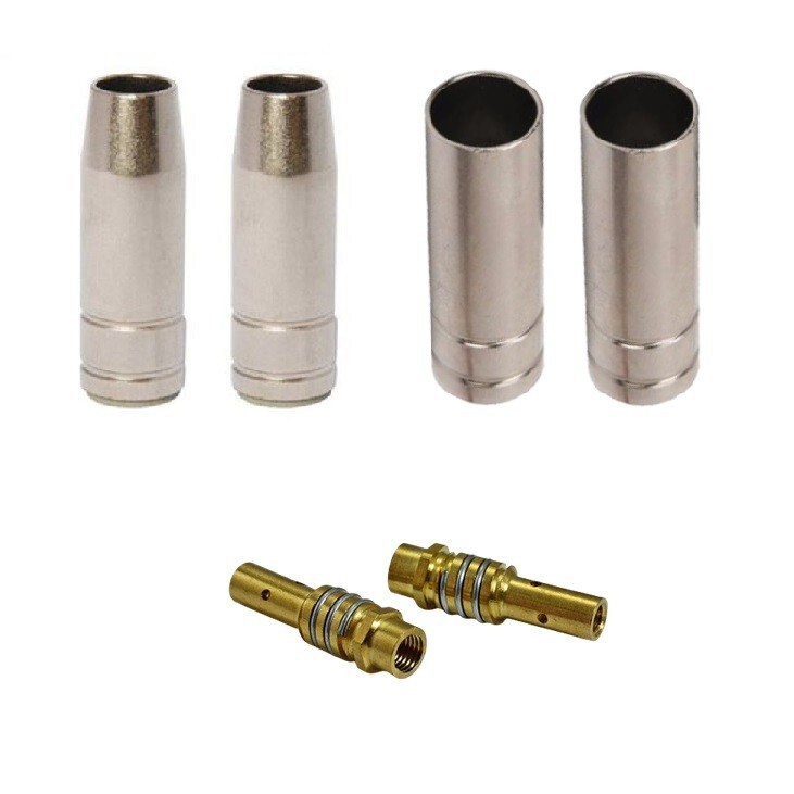 15AK MB15 15 series MIG Consumable Kit 6 pcs (Nozzle Diffuser Spring)