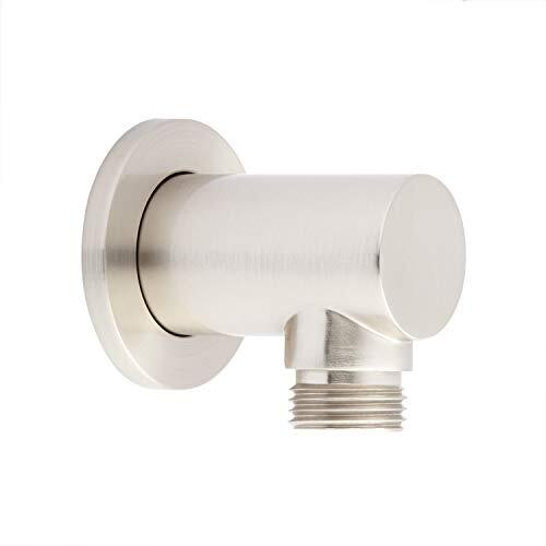Signature Hardware Modern Water Supply Elbow for Hand Shower Brushed Nickel