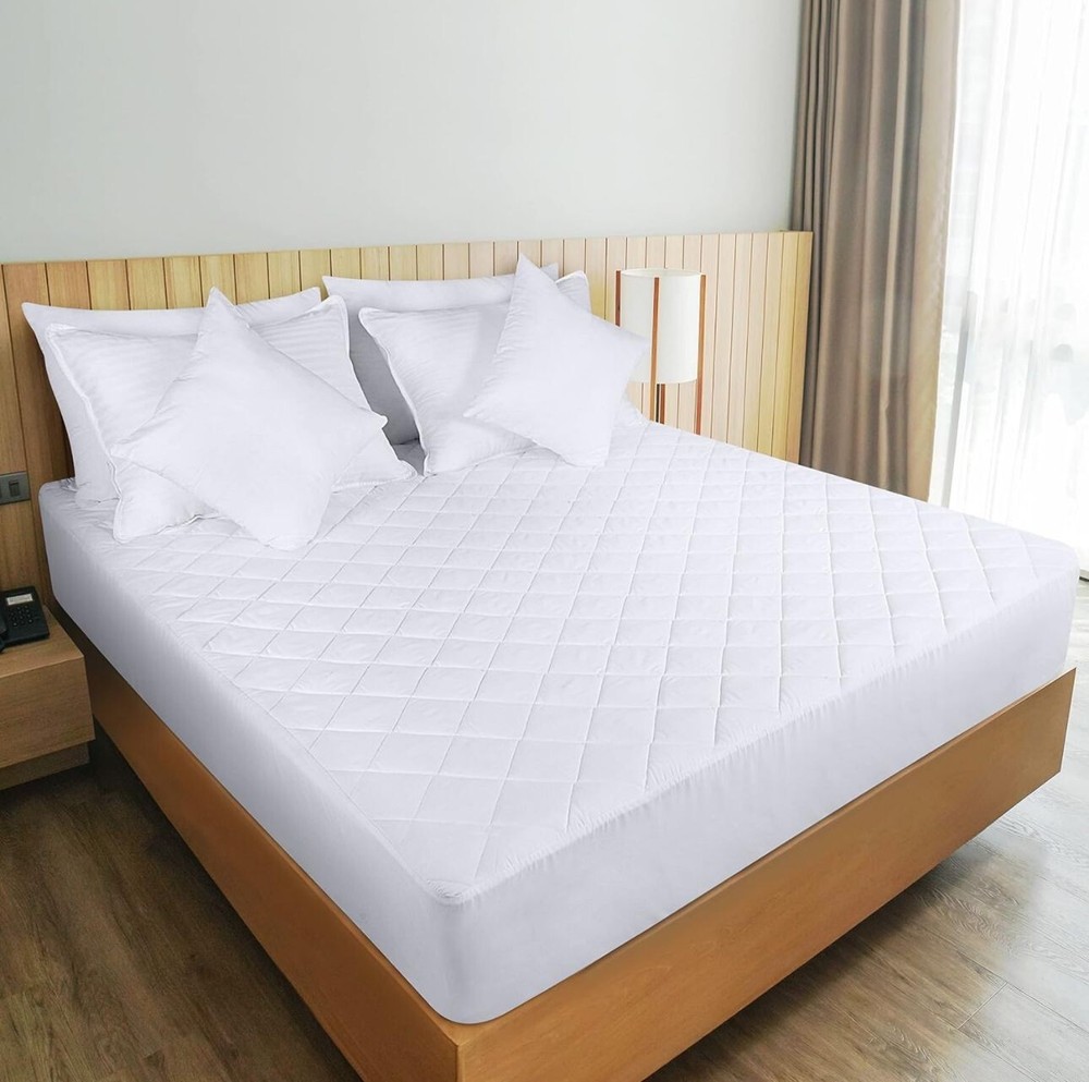 3 Layer Quilted Waterproof Mattress Hypoallergenic Protector Cover Elastic