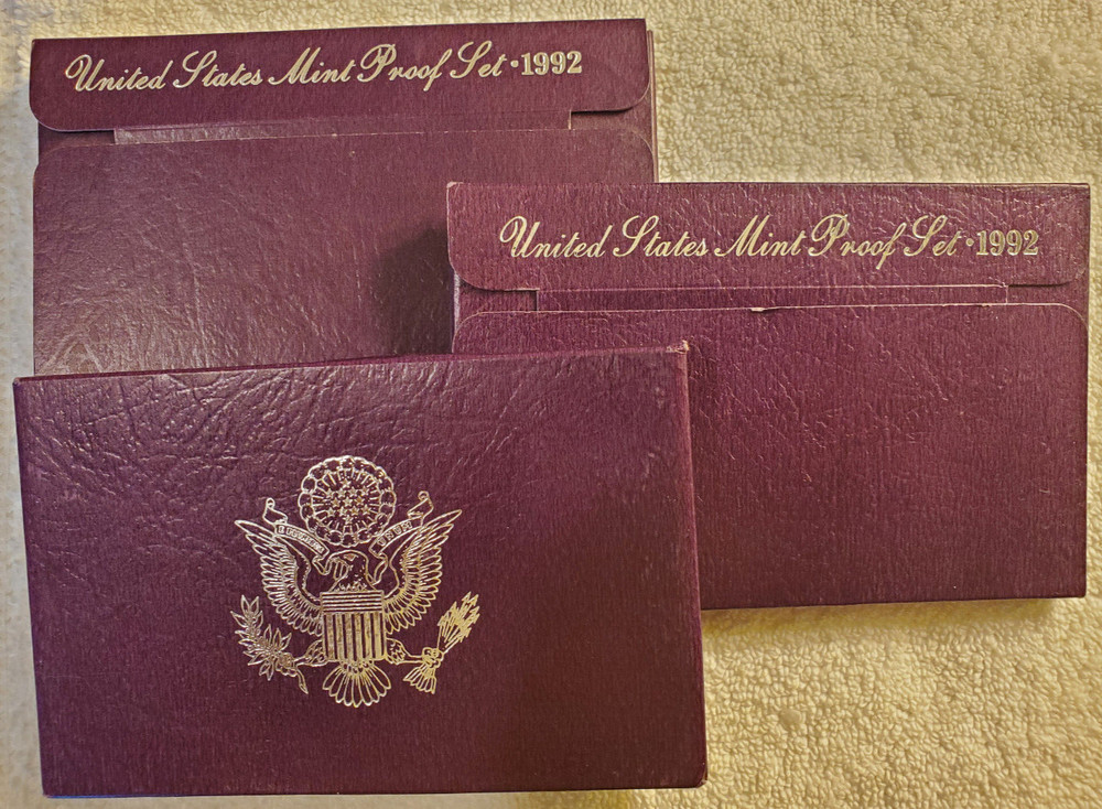 1992-S US Proof Set Clad - 5 coins - Original mint box