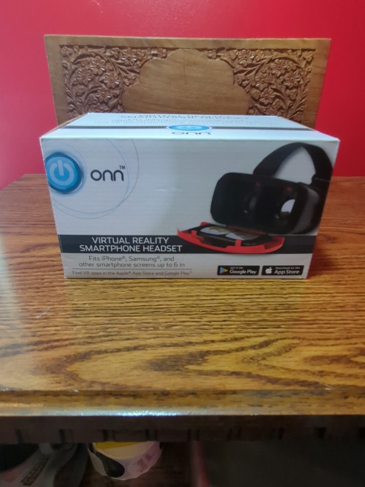 ONN Virtual Reality SmartPhone Headset - Red