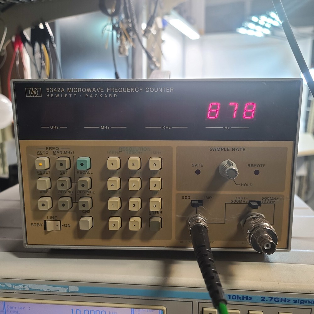 HP HEWLETT PACKARD 5342A 18GHz MICROWAVE FREQUENCY COUNTER