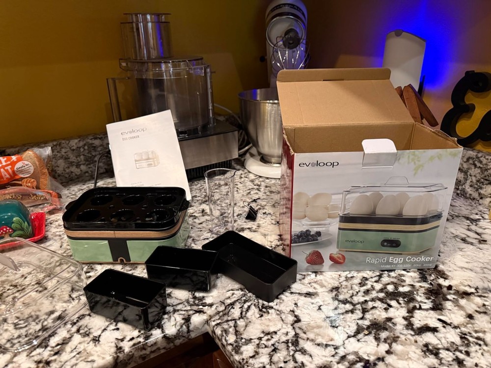 6-Egg Capacity Electric Egg Cooker with Auto Shut-Off
