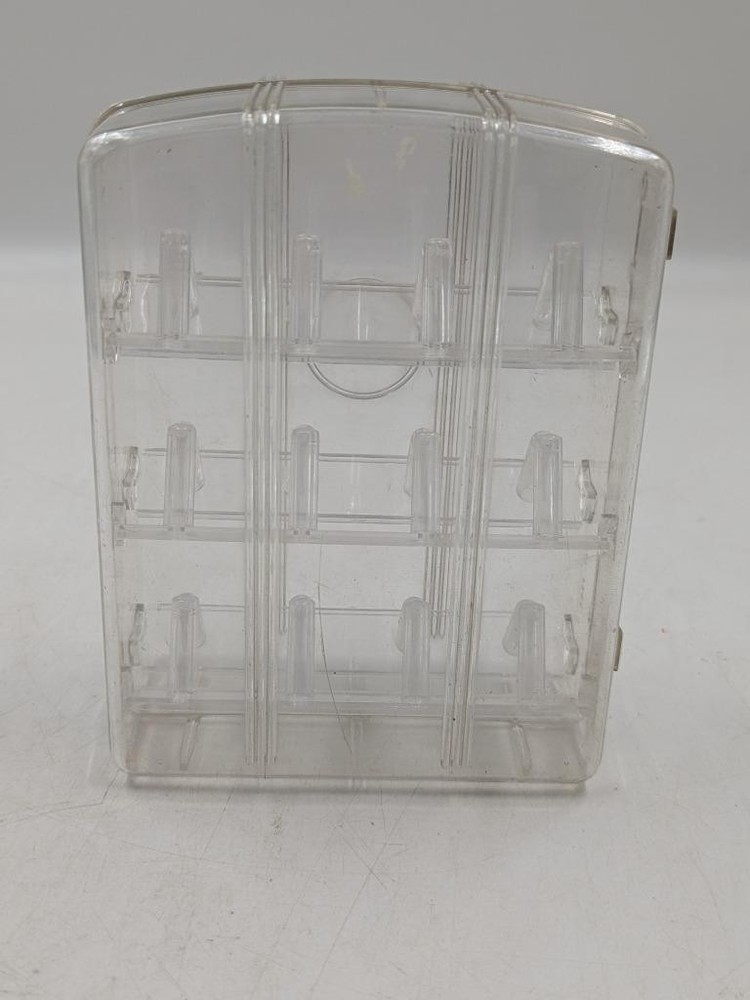 Falcon Plastic 1950s Lazy Beth Case or Box for 24 Thread Spools Sewing Quilting