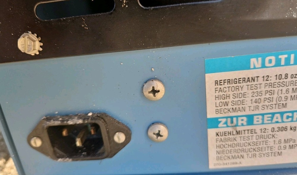 Beckman Refrigeration Unit 1TR System