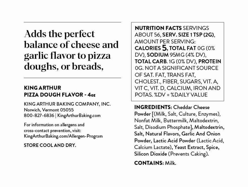 King Arthur Pizza Dough Flavor 4oz