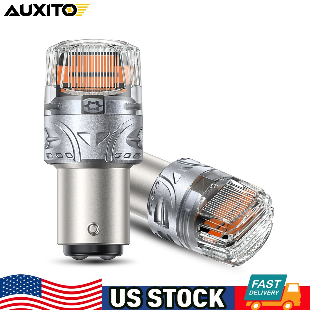 AUTOONE 1157 LED Turn Signal Light Bulbs Amber Yellow Anti Hyper Flash CANBUS