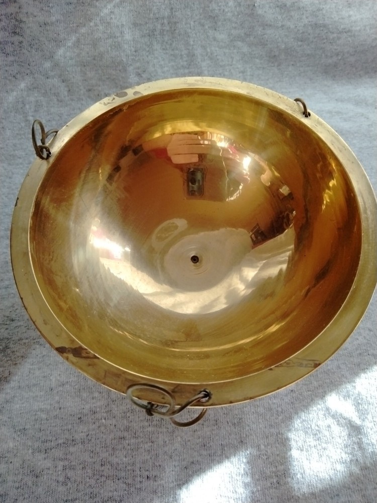 Brass Incense Charcoal Burning Handing Holder 6"