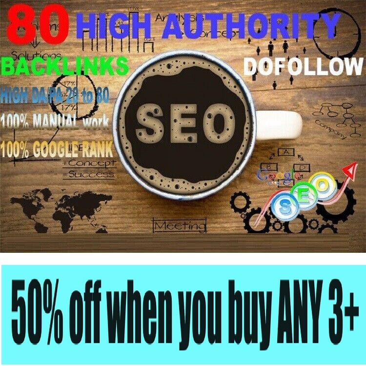 80 High authority SEO dofollow manual backlinks