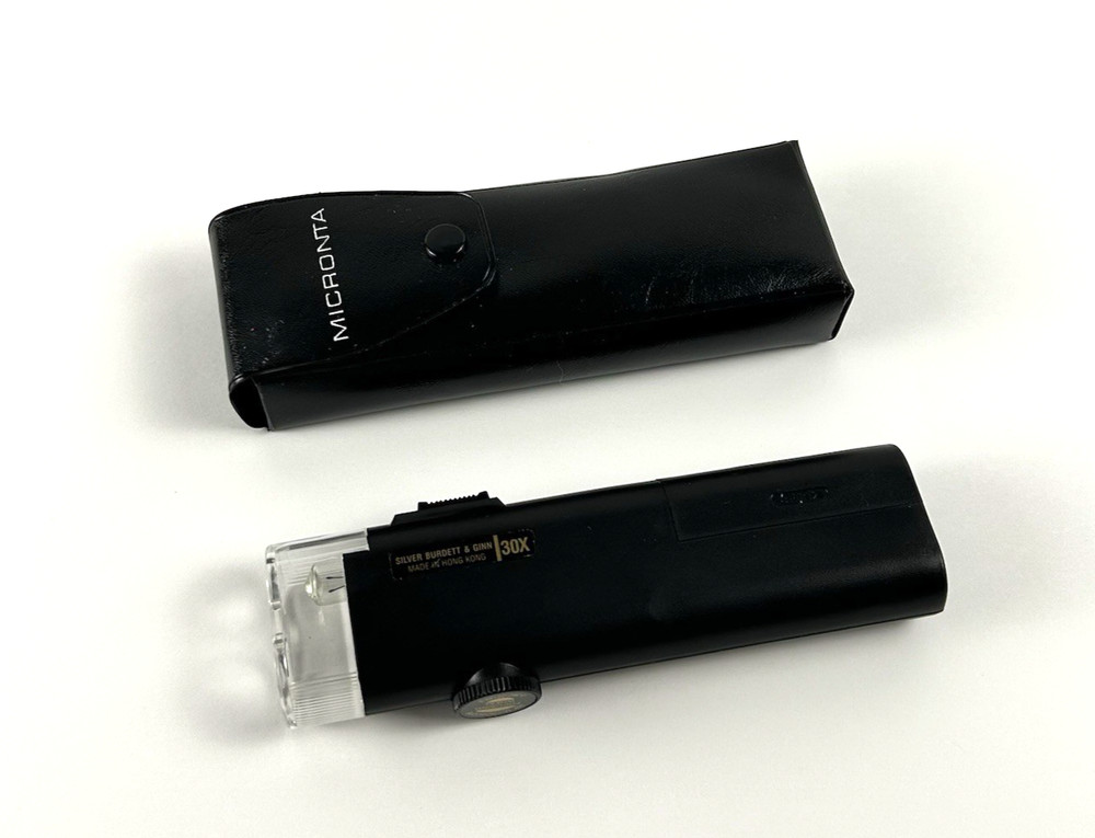 Silver Burdett & Ginn Illuminated Handheld 30X Microscope Working Condition