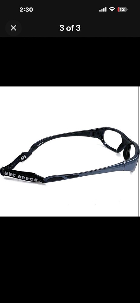 Rec Specs Liberty Protective Eyewear Strap With Snap In Attachment Adjustable
