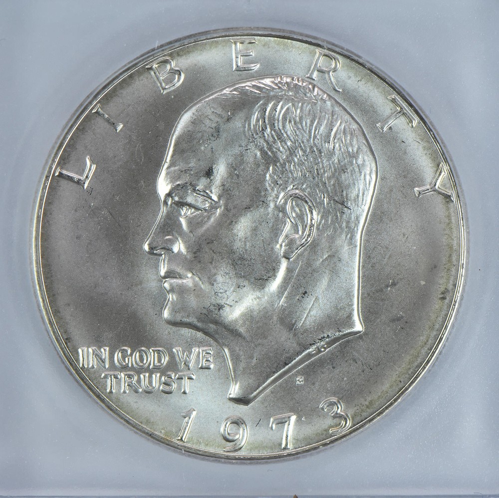 1973-S Eisenhower $1 Silver 40% MS67 ICG