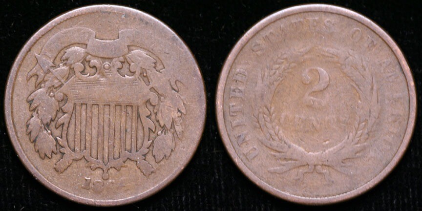 1864  Two Cent Piece
