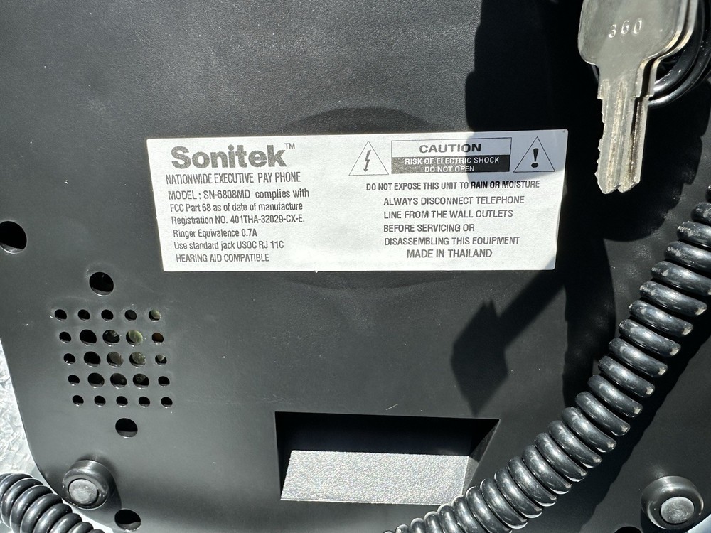 Sonitek Nationwide Executive Pay Phone
